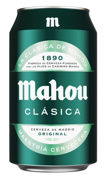 Cerveza rubia Mahou Clásica lata 33cl