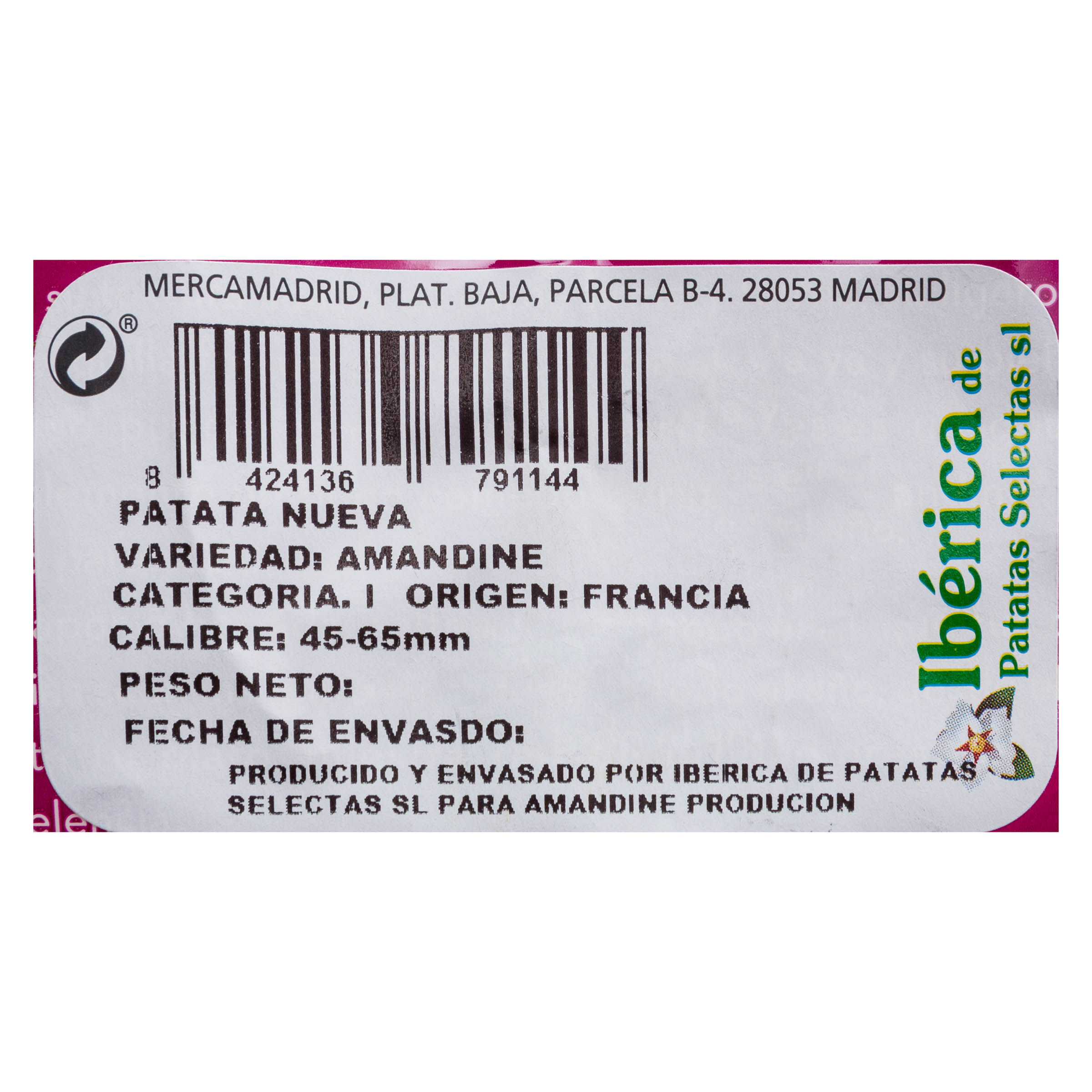Patata Princesa Amandine 1,5kg