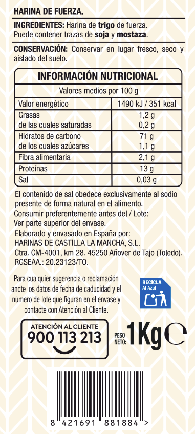 Harina de fuerza Alipende 1kg