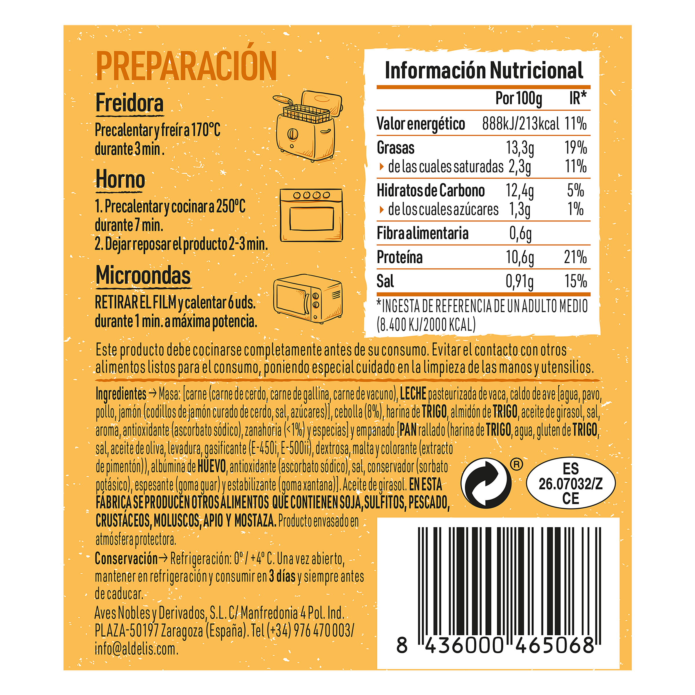 Croquetas de cocido Aldelis 190g
