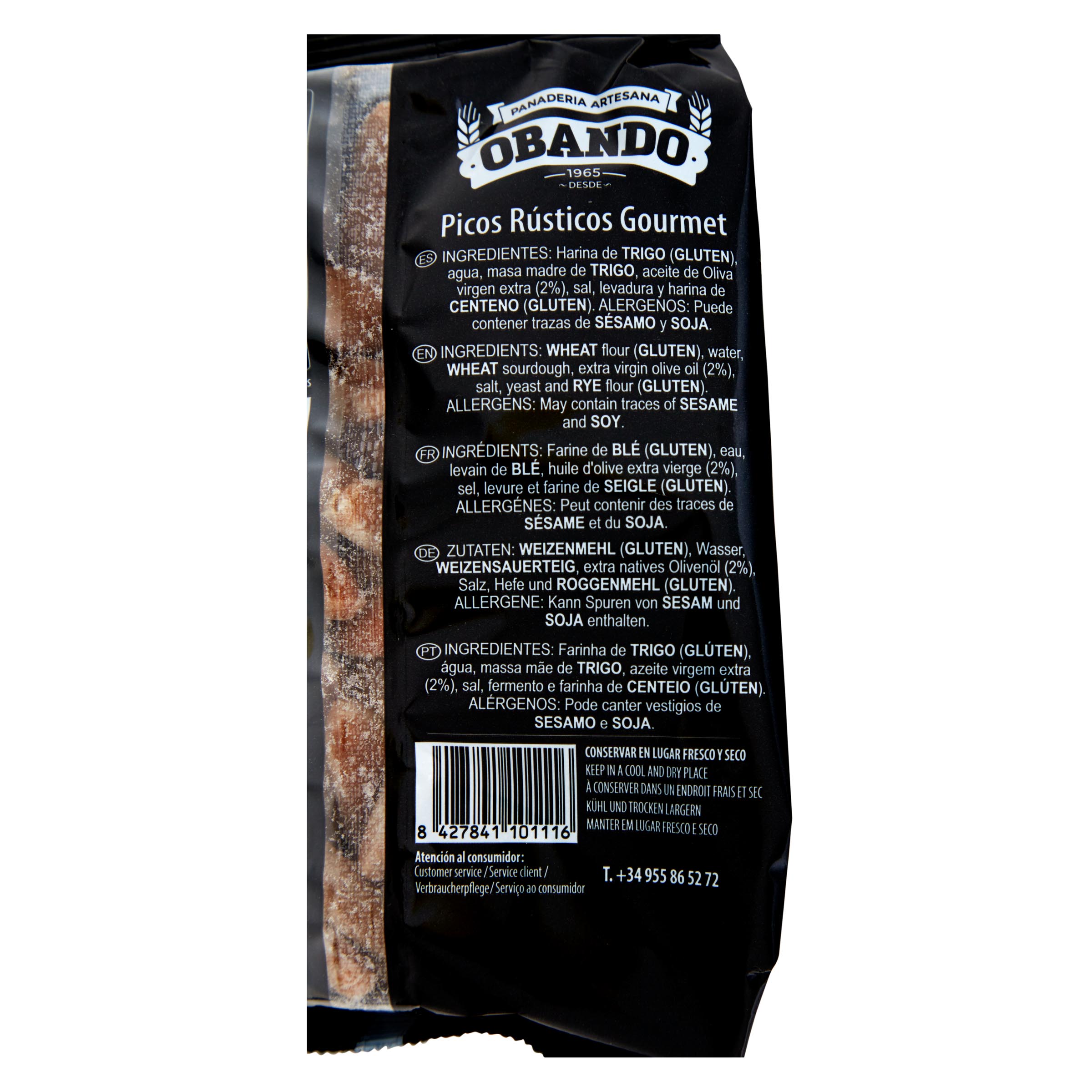 Picos rústicos Obando 130g selección gourmet