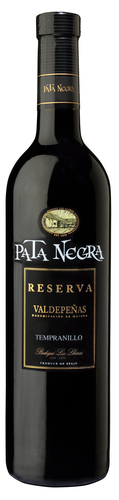 Vino tinto DO Valdepeñas Pata Negra reserva