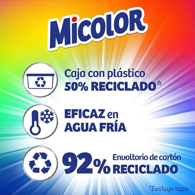 Detergente Micolor Cápsulas 25 lavados A separar