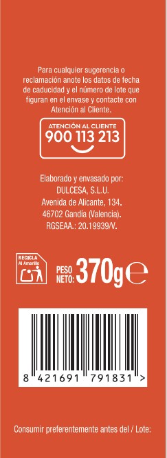 Bizcocho cortadillo Alipende 370g