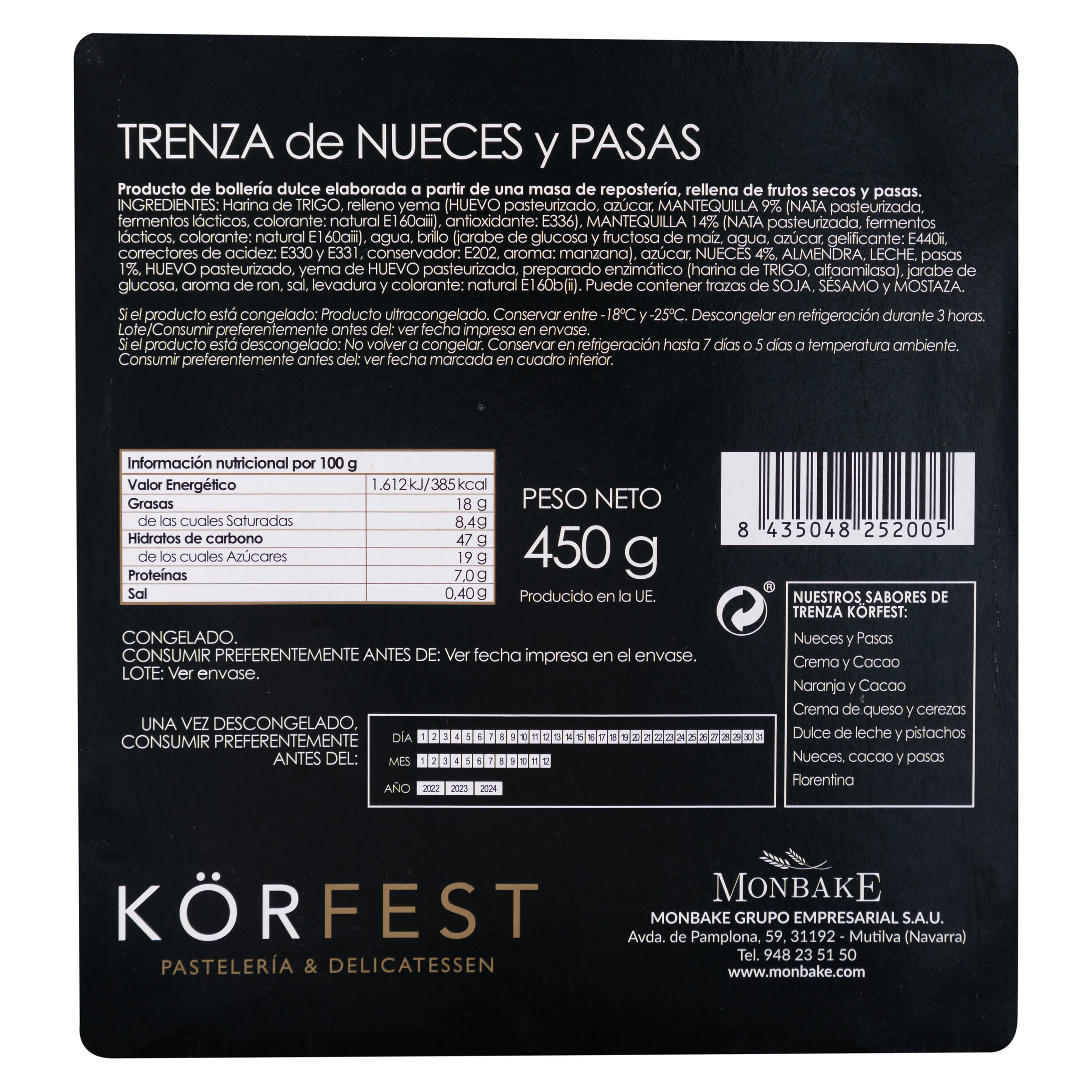 Trenza K&ouml;rfest 450g