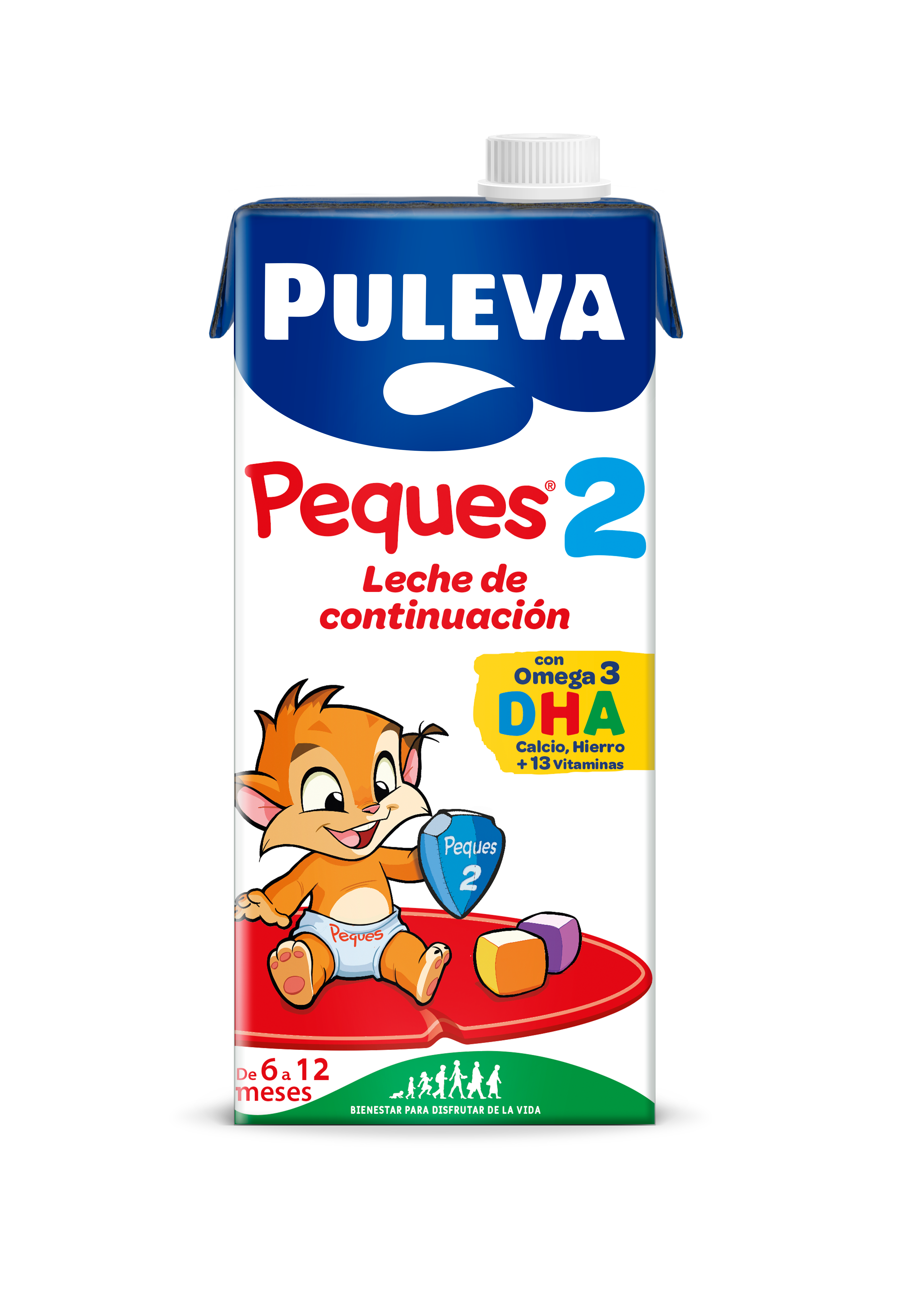 Leche continuación Puleva peques 2 6-12meses 1l
