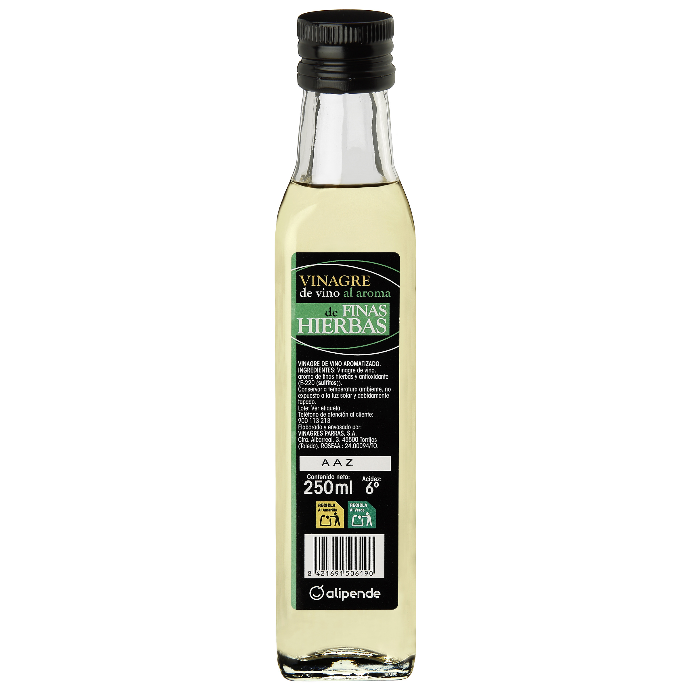 Vinagre Alipende 250ml a las finas hierbas