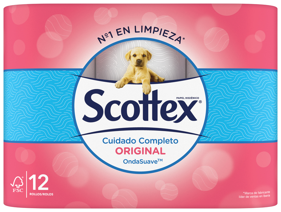 Papel higiénico Scottex 12 rollos original
