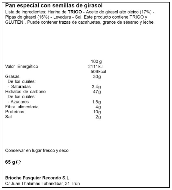 Rosquilletas con pipas Recondo 65g