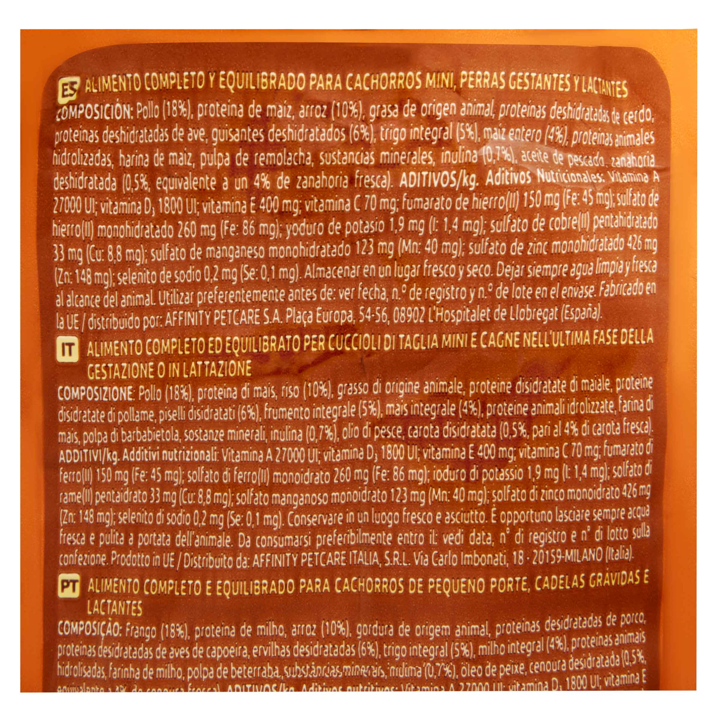 Pienso perro Ultima razas mini junior 1,5kg