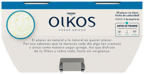Yogur estilo griego Oikos pack 4 lima limón