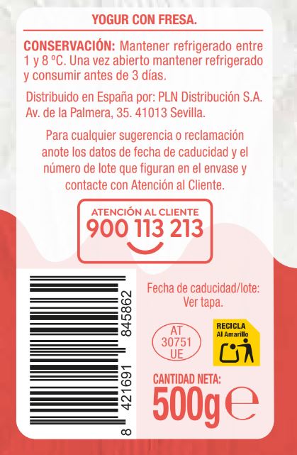 Yogur Alipende 500g fresa y frutas del bosque