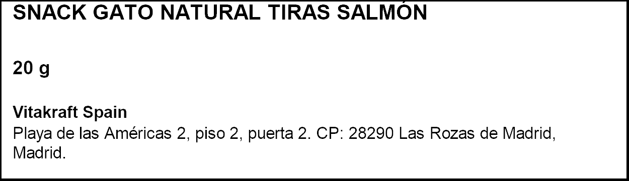 Snack de salmón para gatos Vitakraft 20g
