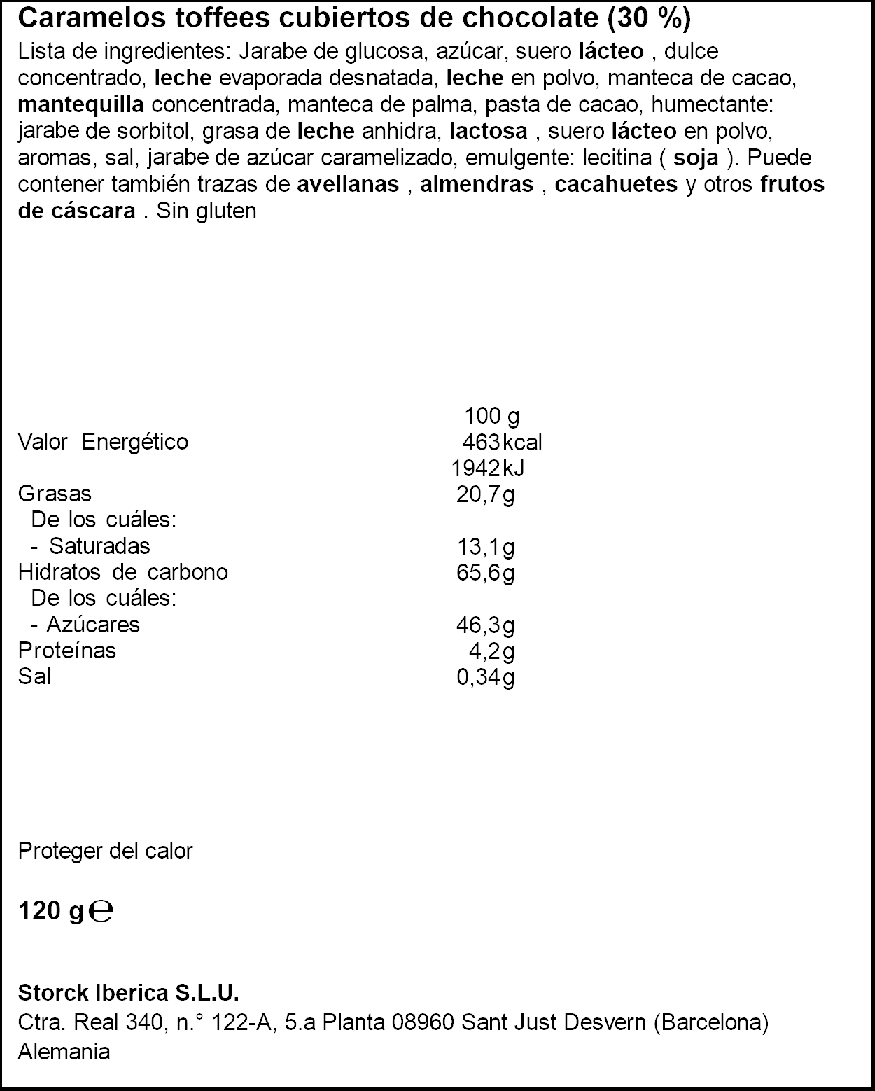 Caramelo schoko toffes Werther&acute;s 120g