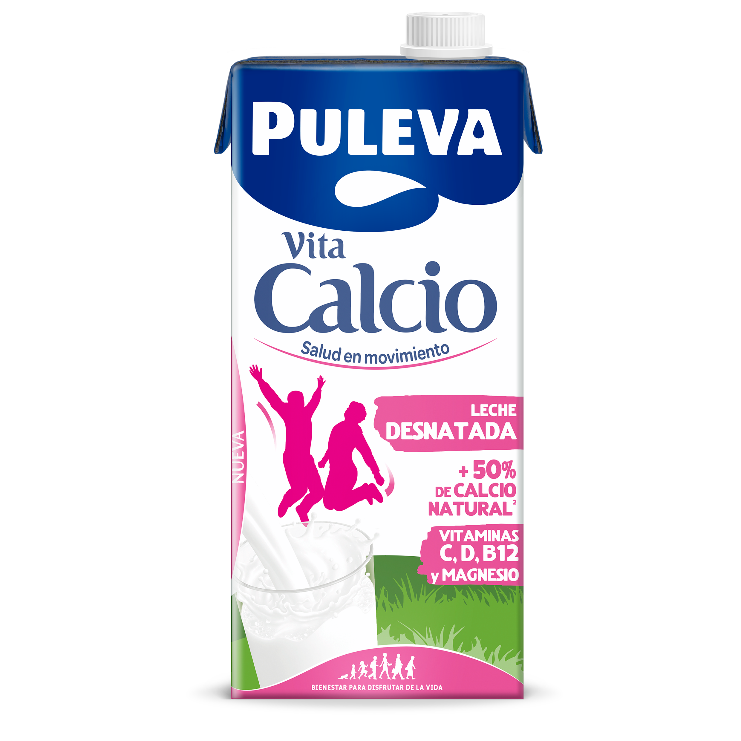 Leche Puleva calcio 1l desnatada