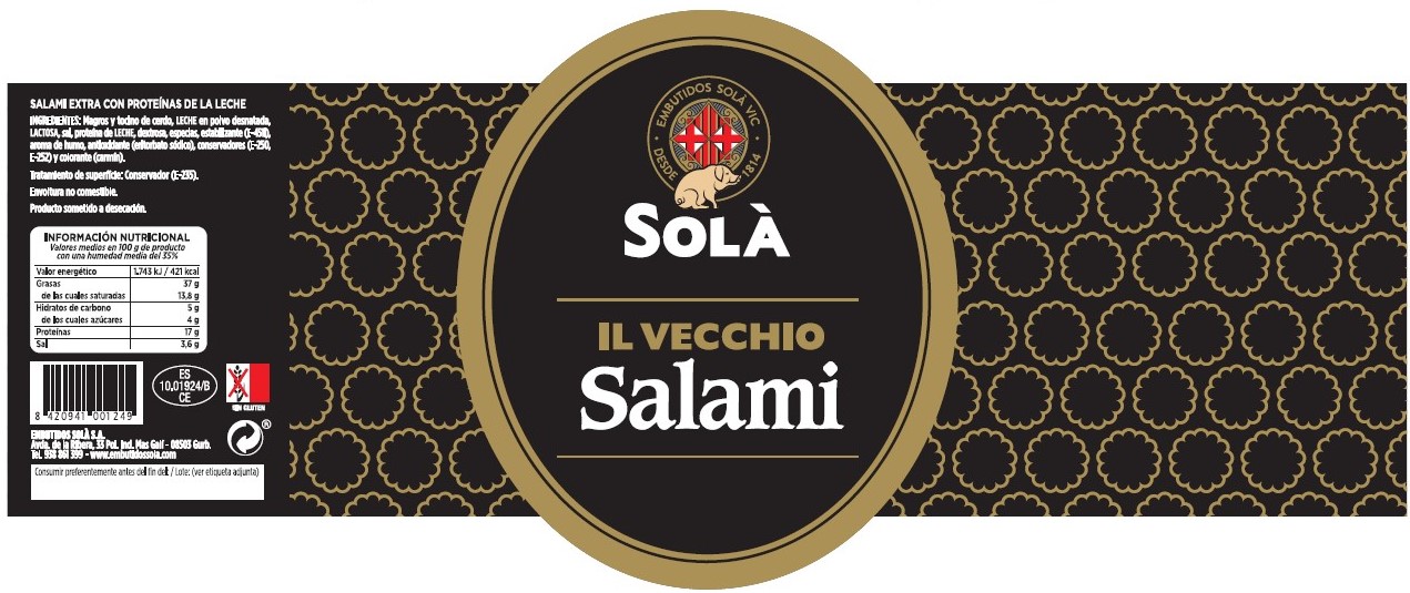 Salami extra Il Vecchio Sola