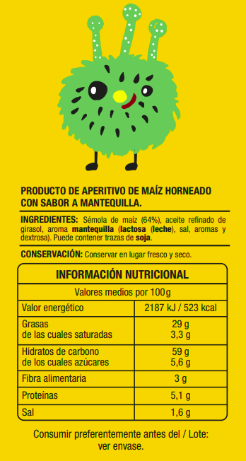 Palomitas Alipende 90g con mantequilla