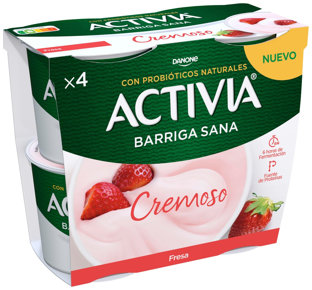 Activia sin azúcares añadidos Avellana Semillas x4 - Activia