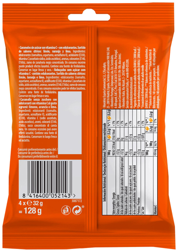 Caramelos sin azúcar añadido Halls p4 vita-c