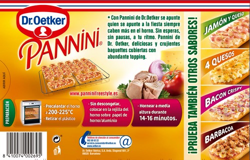 Pannini Dr Oetker 250g atún
