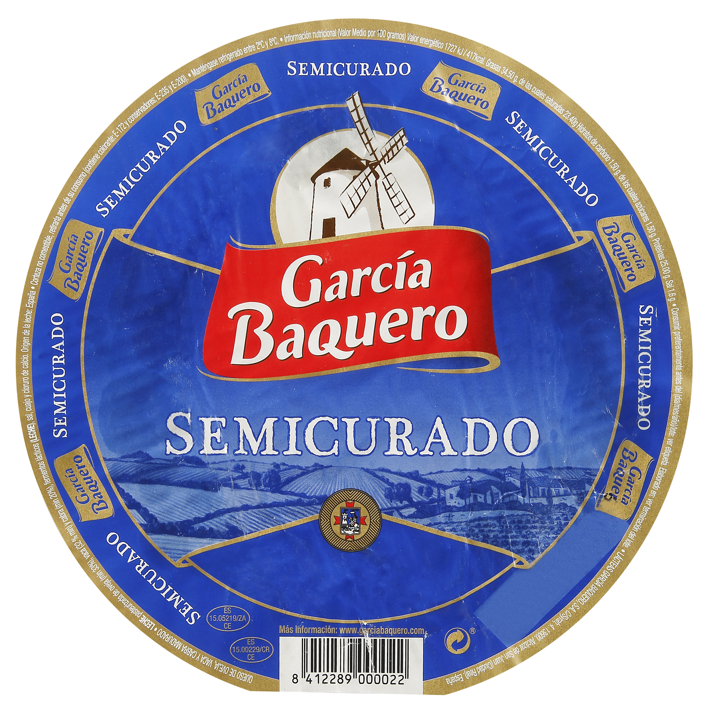 Queso semicurado García Baquero