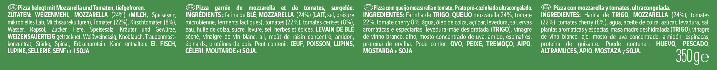Pizza Forno di Pietra Buitoni 350g caprese