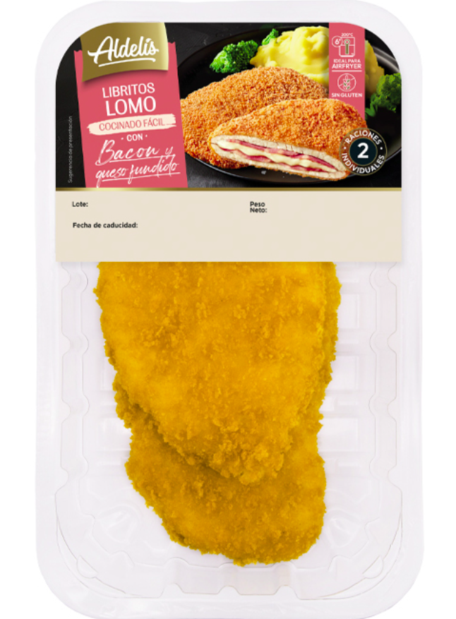Librito de lomo con bacon y queso Aldelis 250g-400g aprox