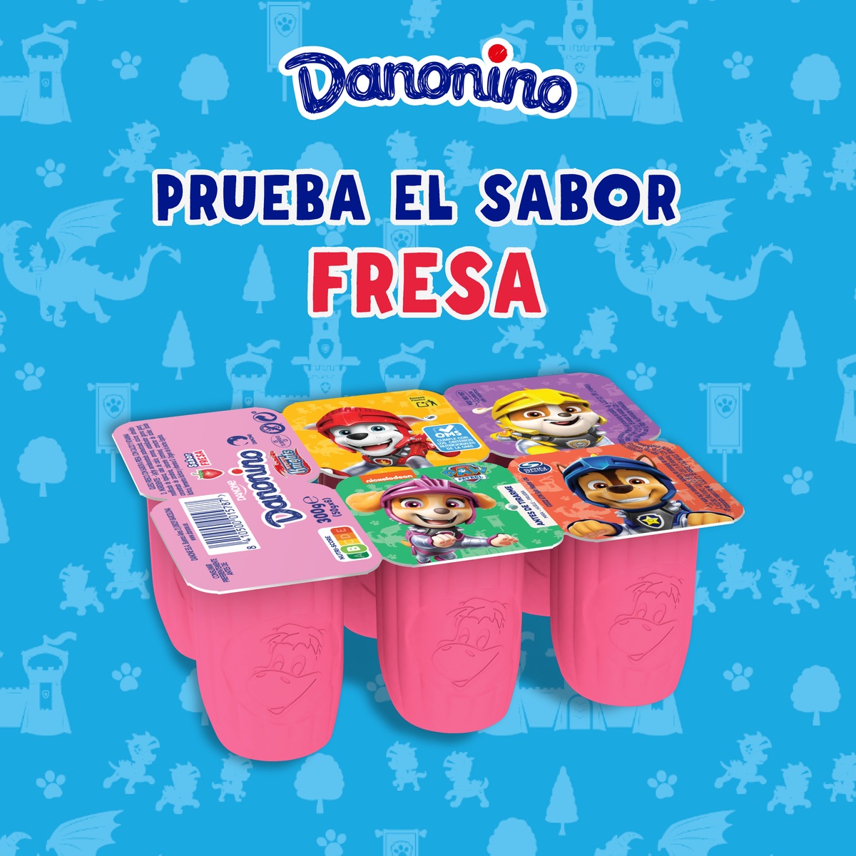 Petit Danonino pack 6 fresa y plátano