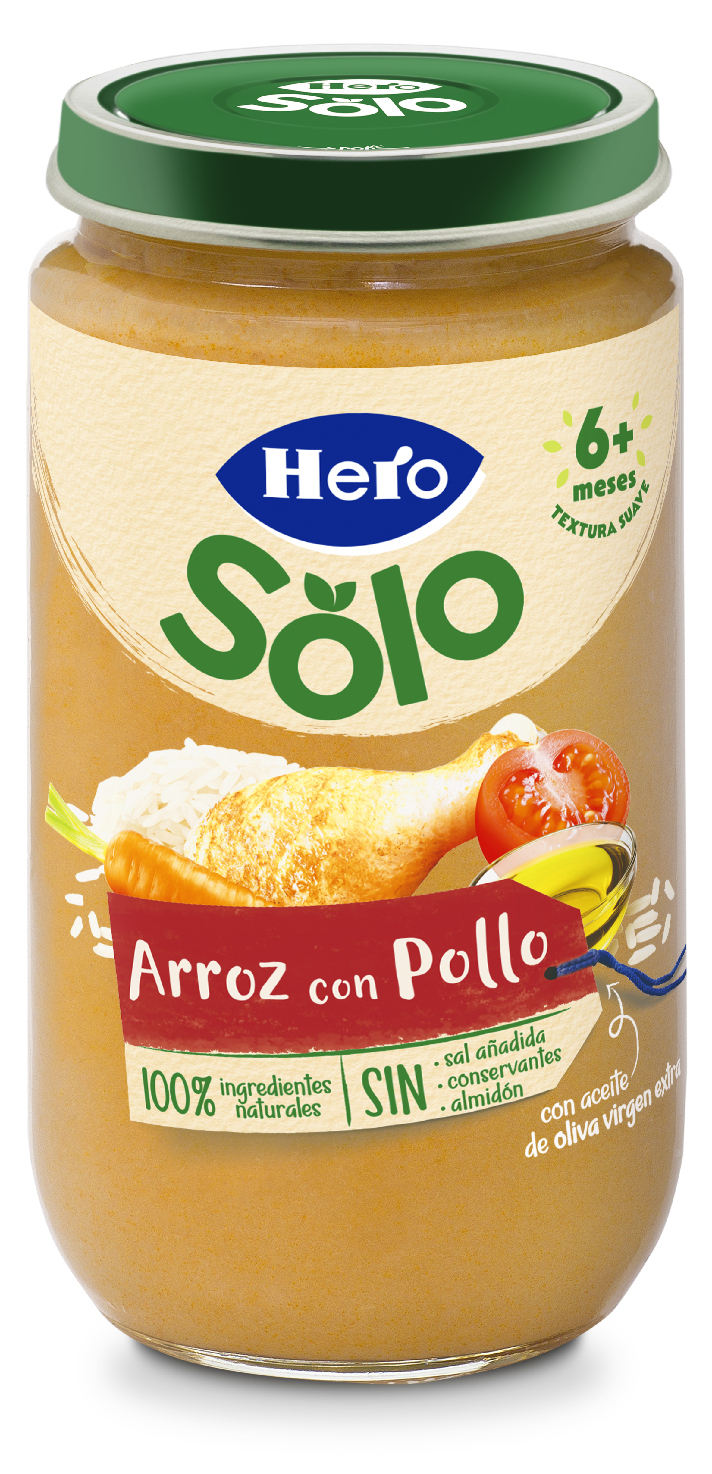 Tarro Hero Solo arroz pollo desde 6 meses 235g