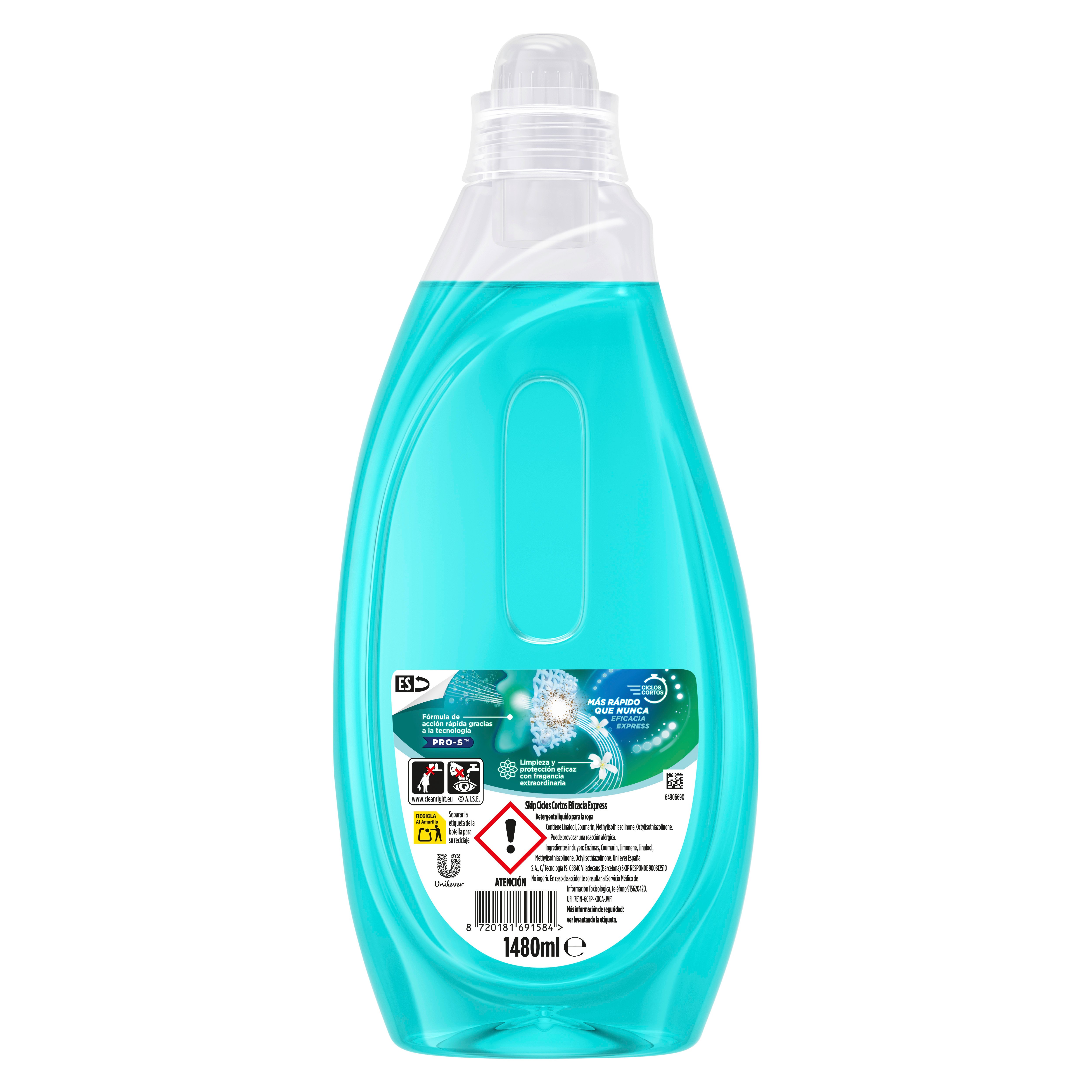 Detergente Skip Ciclo corto 37 lavados Eficacia Express