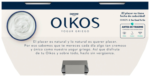 Yogur estilo griego Oikos pack 4 azucarado