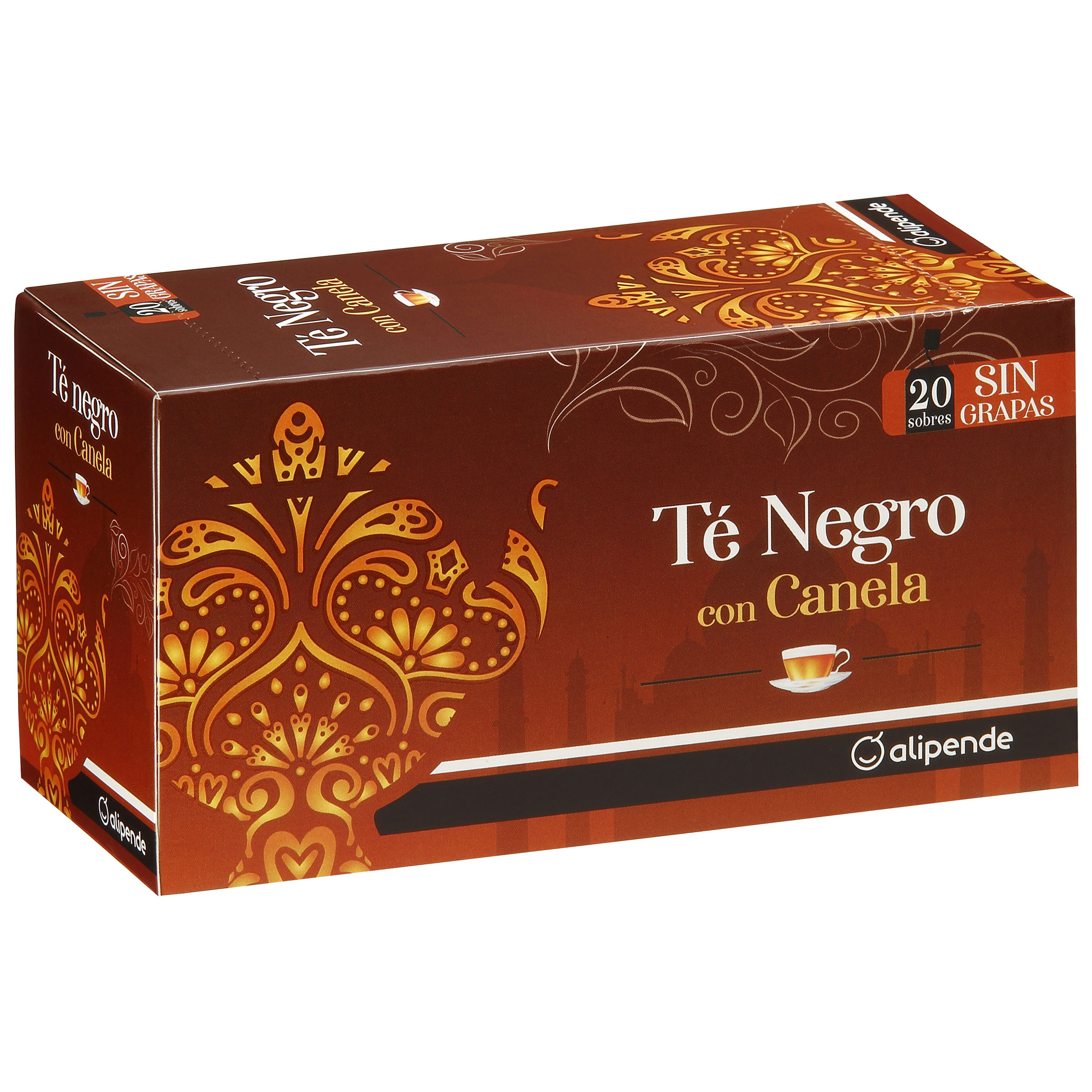 Té negro Alipende 20 unidades con canela