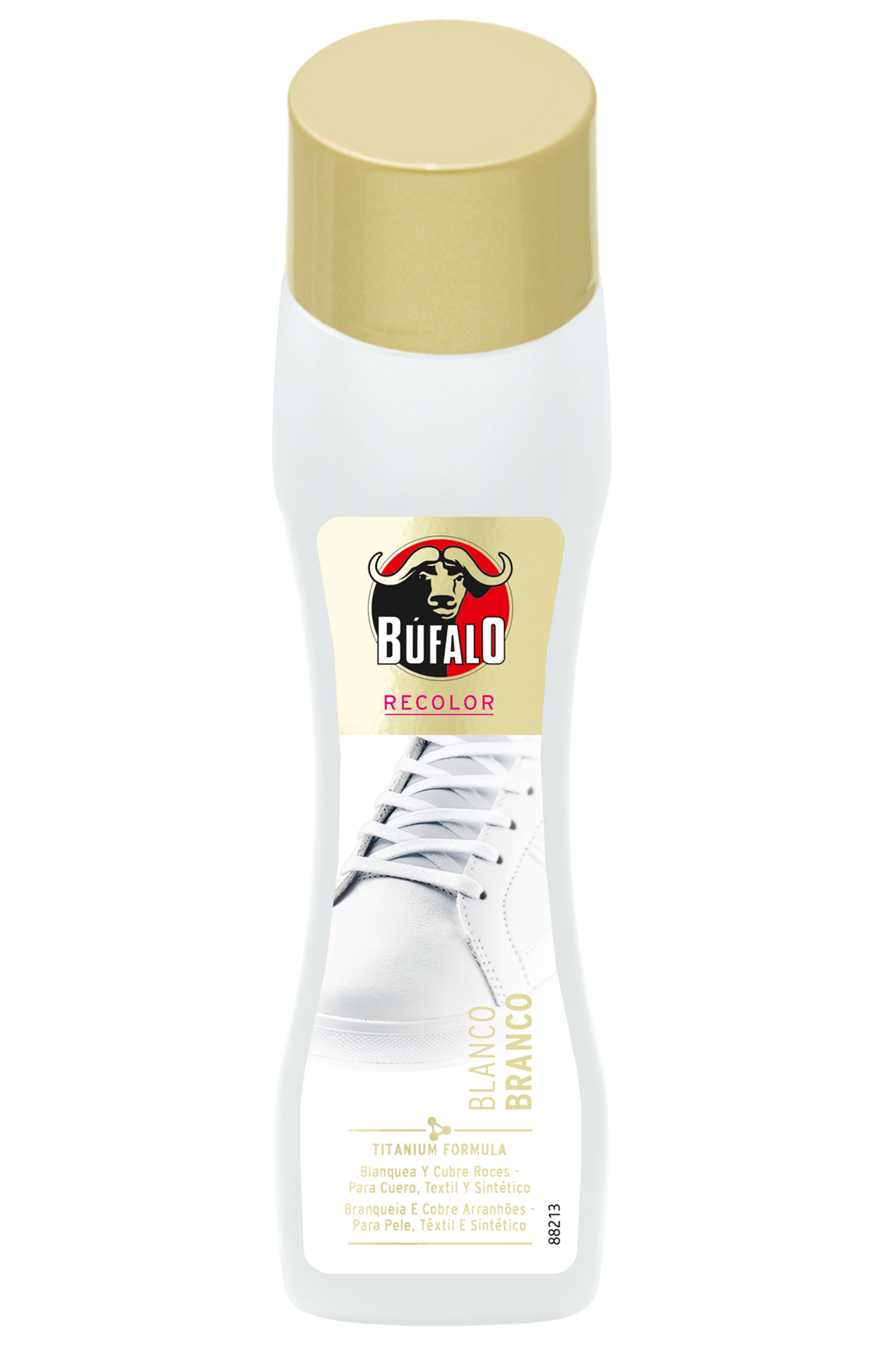 Betún en crema autobrillante blanco Búfalo 50 ml