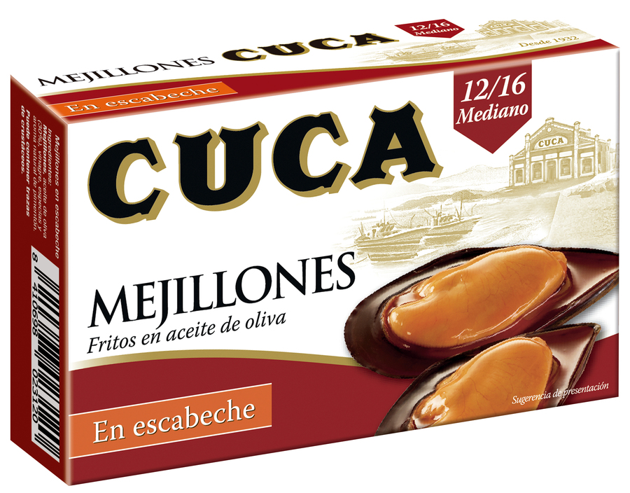 Mejillones en escabeche Cuca 12/16 69g