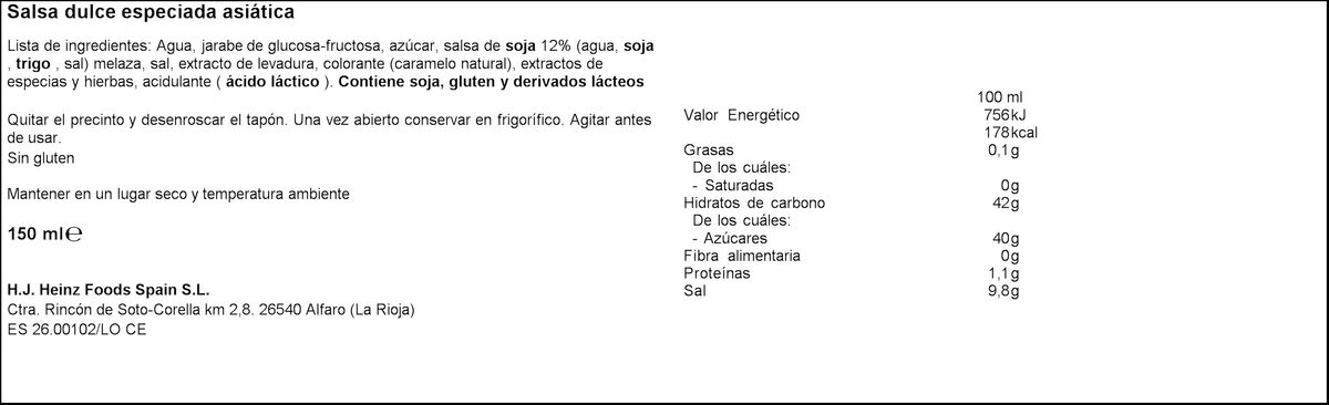 Salsa de soja Heinz 150ml
