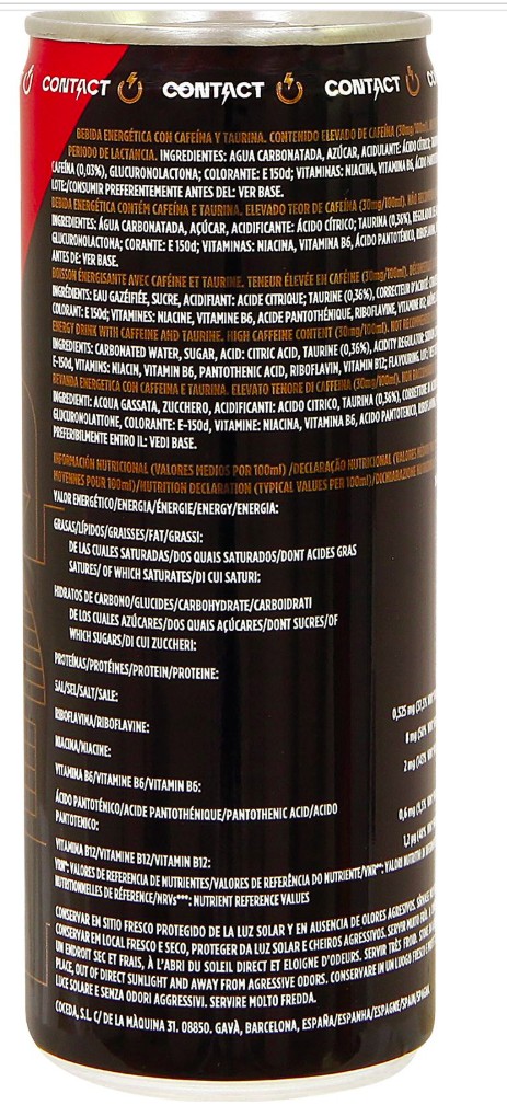 Bebida energética Contact 25cl