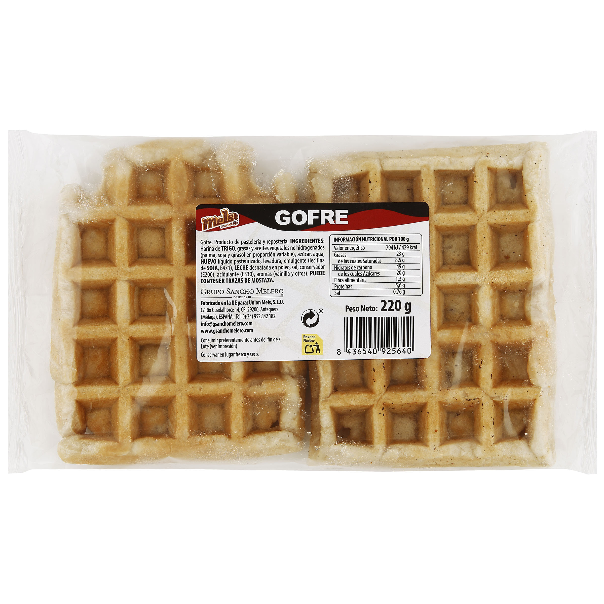 Gofre mels 2 unidades de 220g