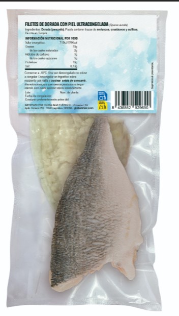 Dorada en filete con piel 180g