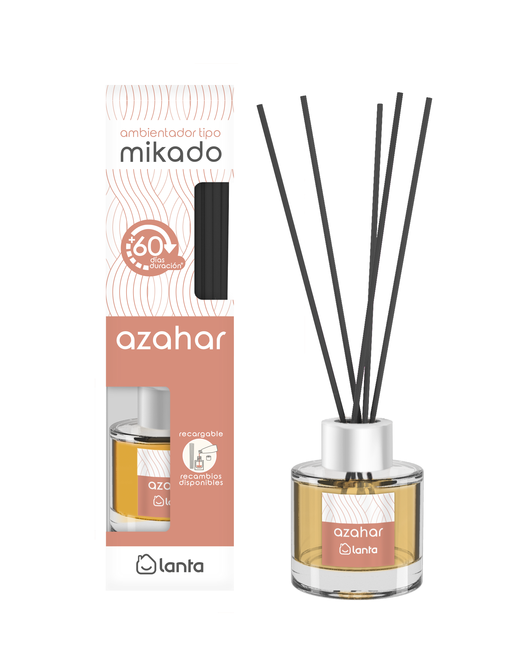 Ambientador tipo mikado Lanta 50ml azahar
