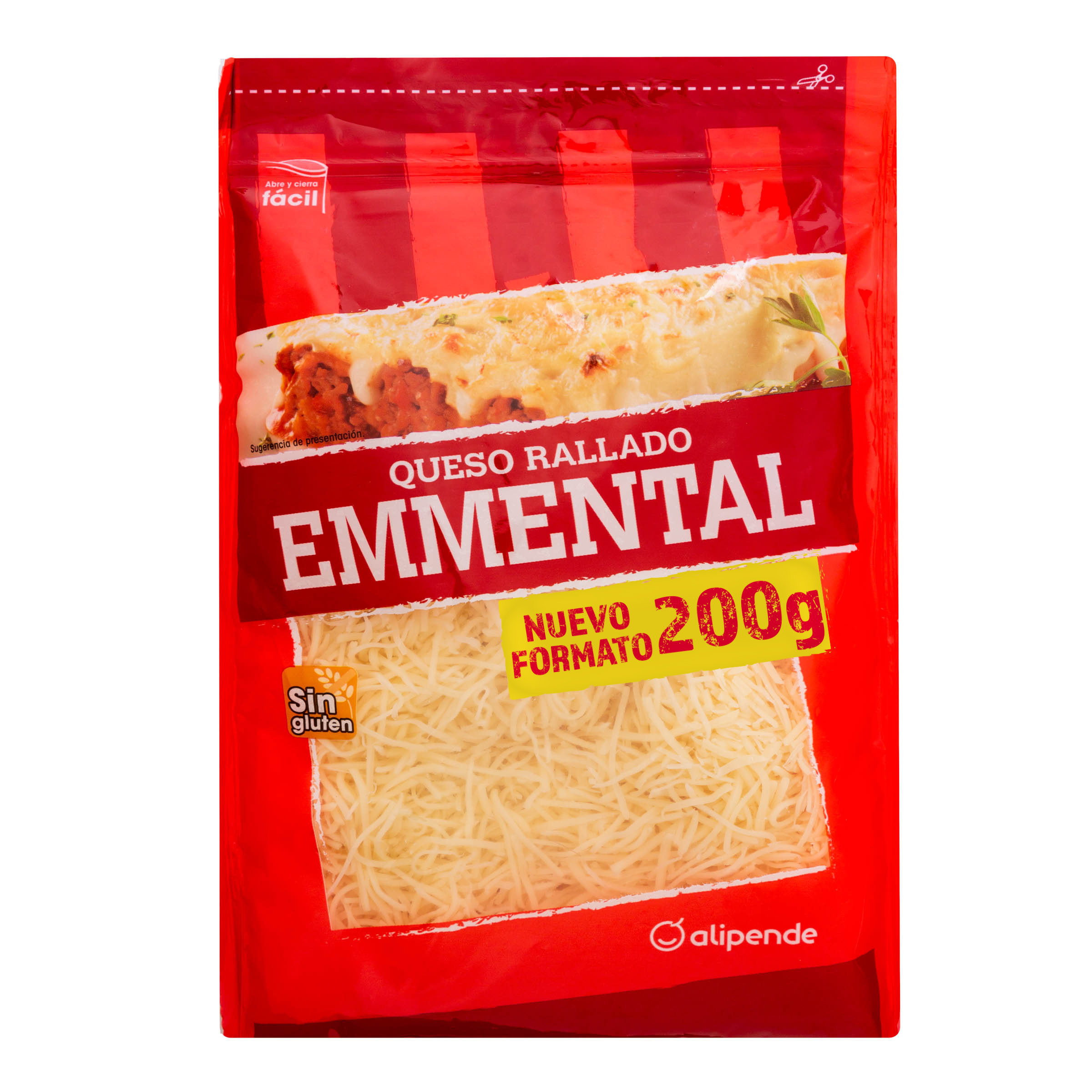 Queso emmental rallado Alipende 200g