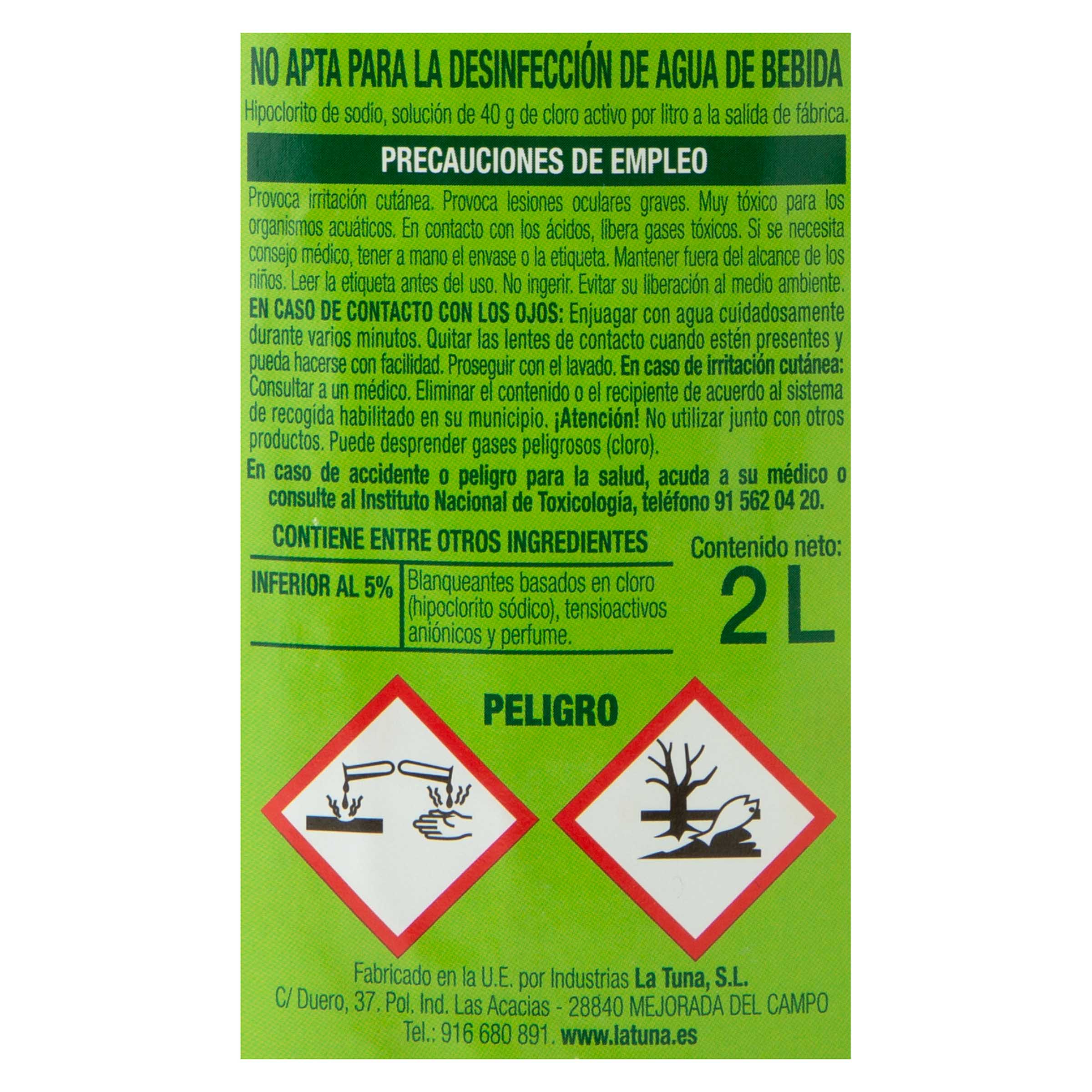 Lejía La Tuna 2l perfumada