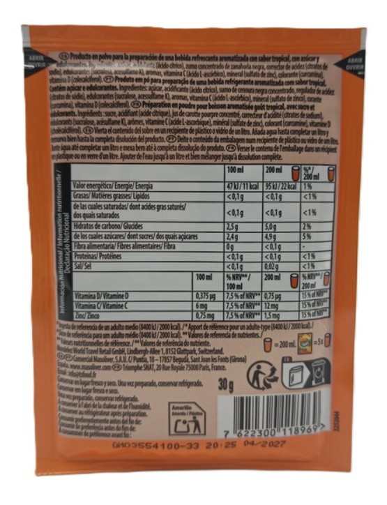 Refresco Tropical Tang 30g