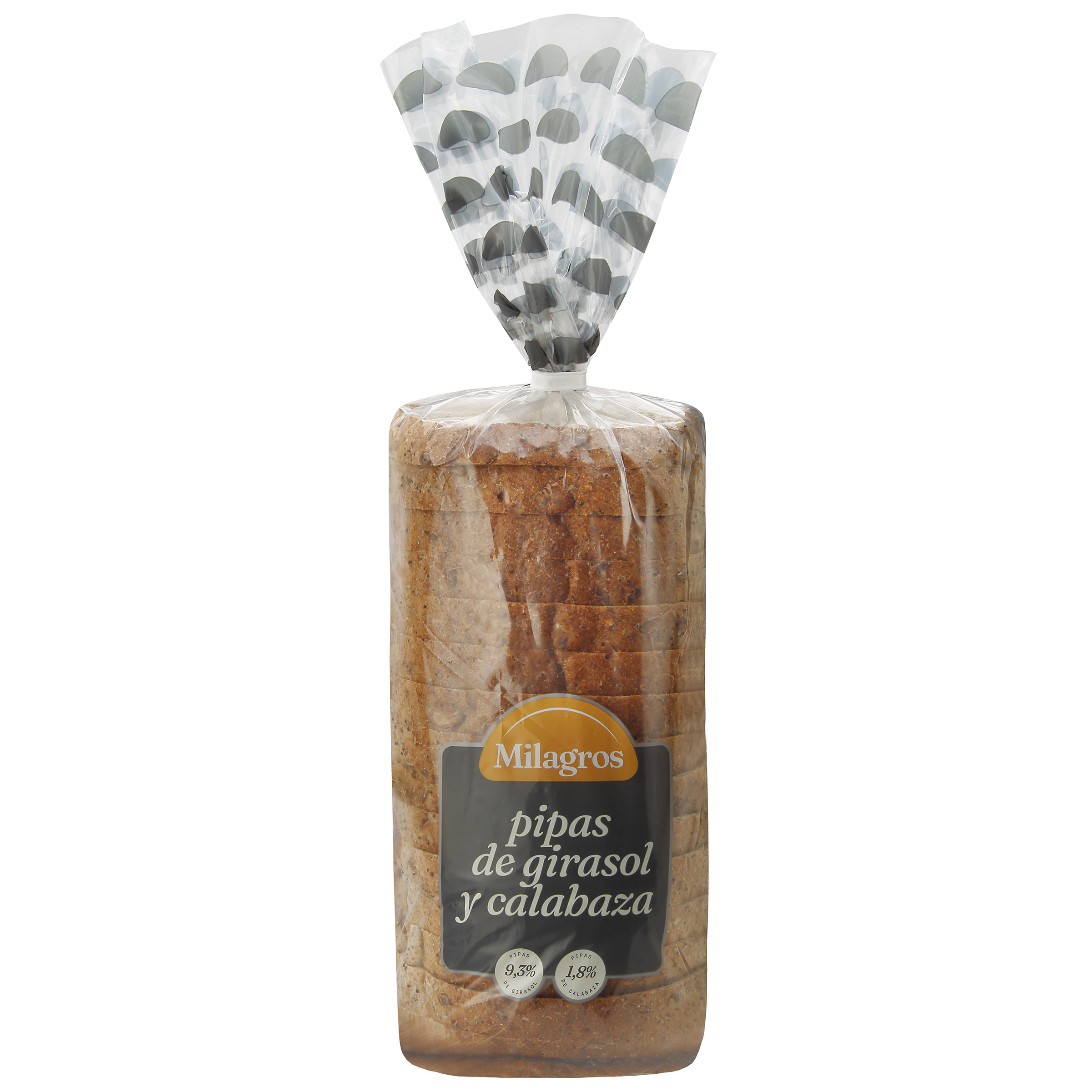 Pan de molde Pan Milagros de 675 g con pipas de girasol y calabaza