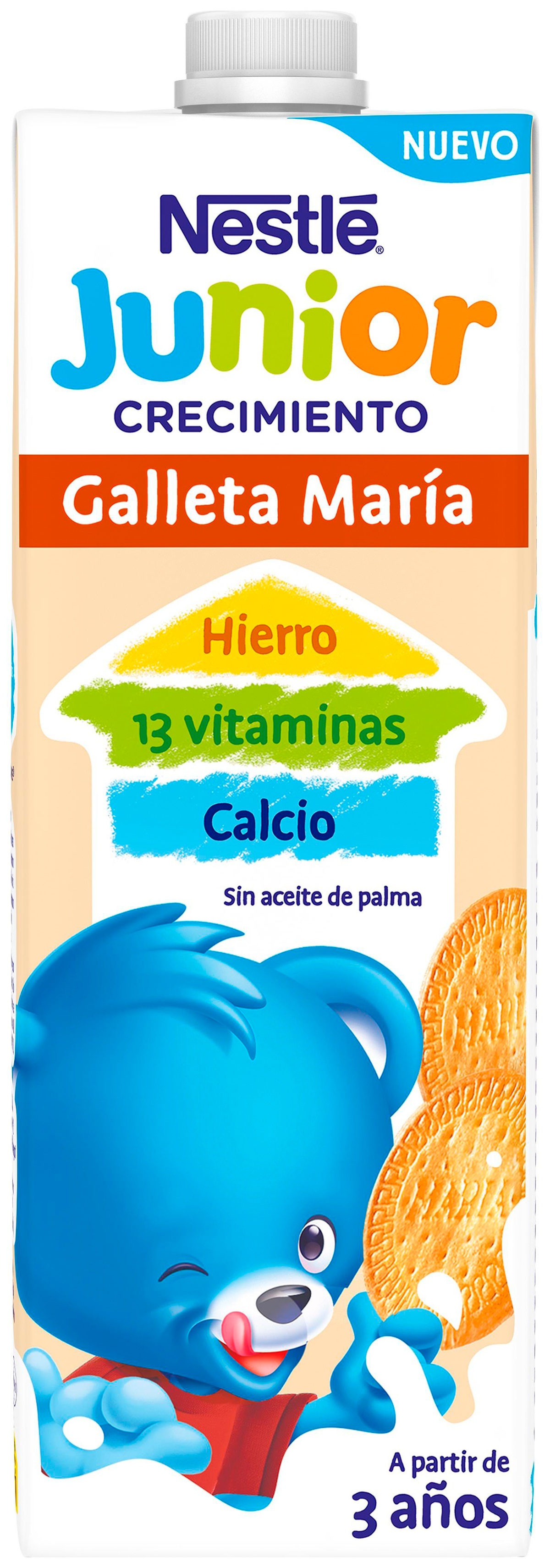 Leche crecimiento Nestlé junior galleta desde 36 meses 1l