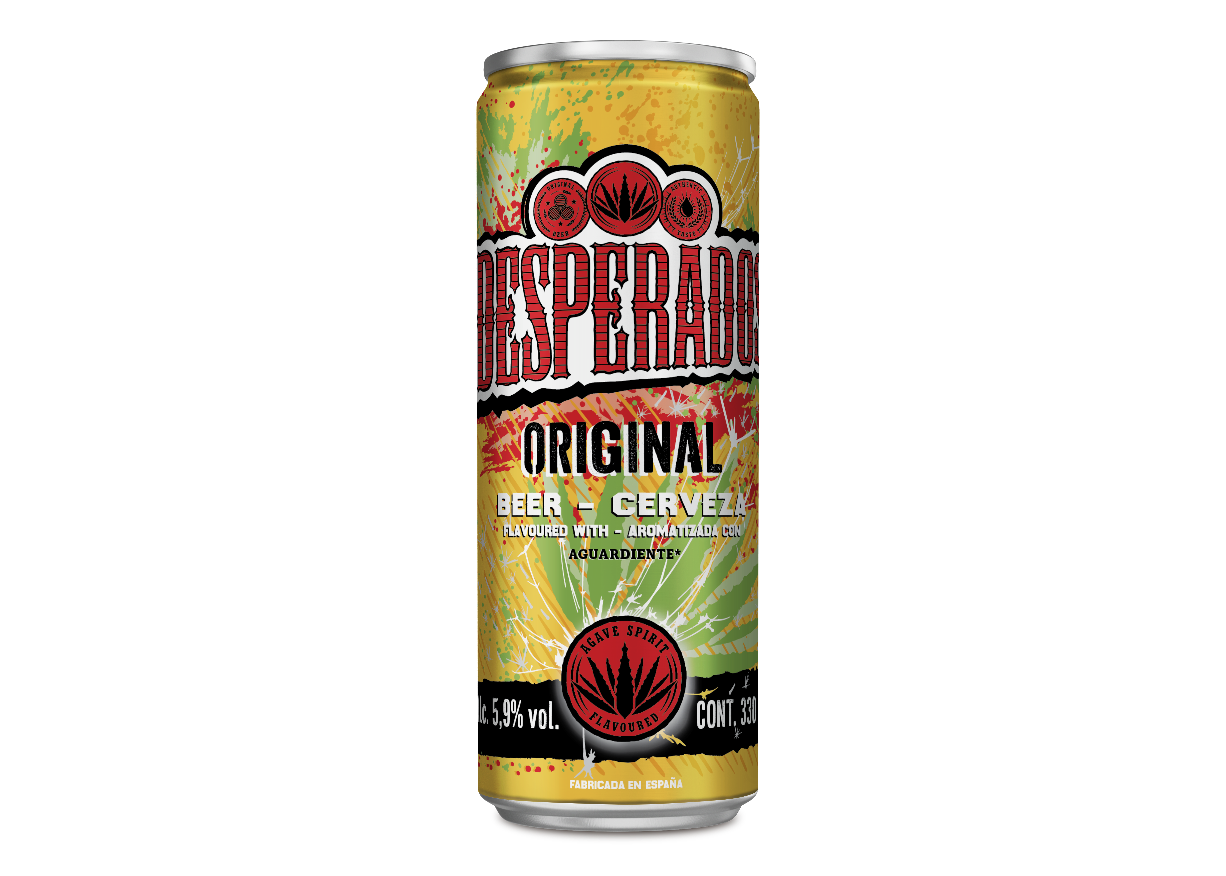 Cerveza rubia aromatizada con tequila Desperados 33cl
