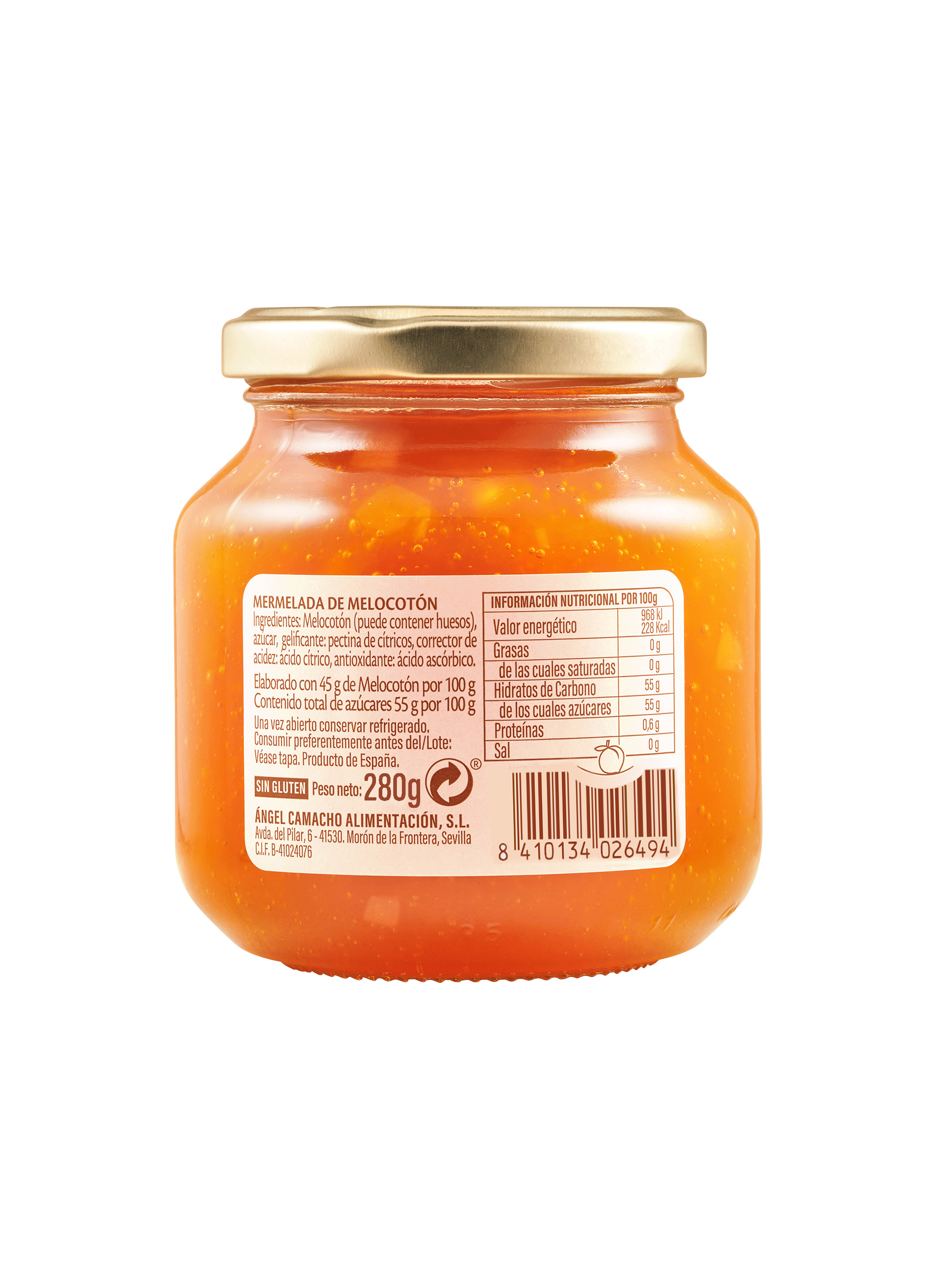 Mermelada de melocotón La Vieja Fábrica 280g