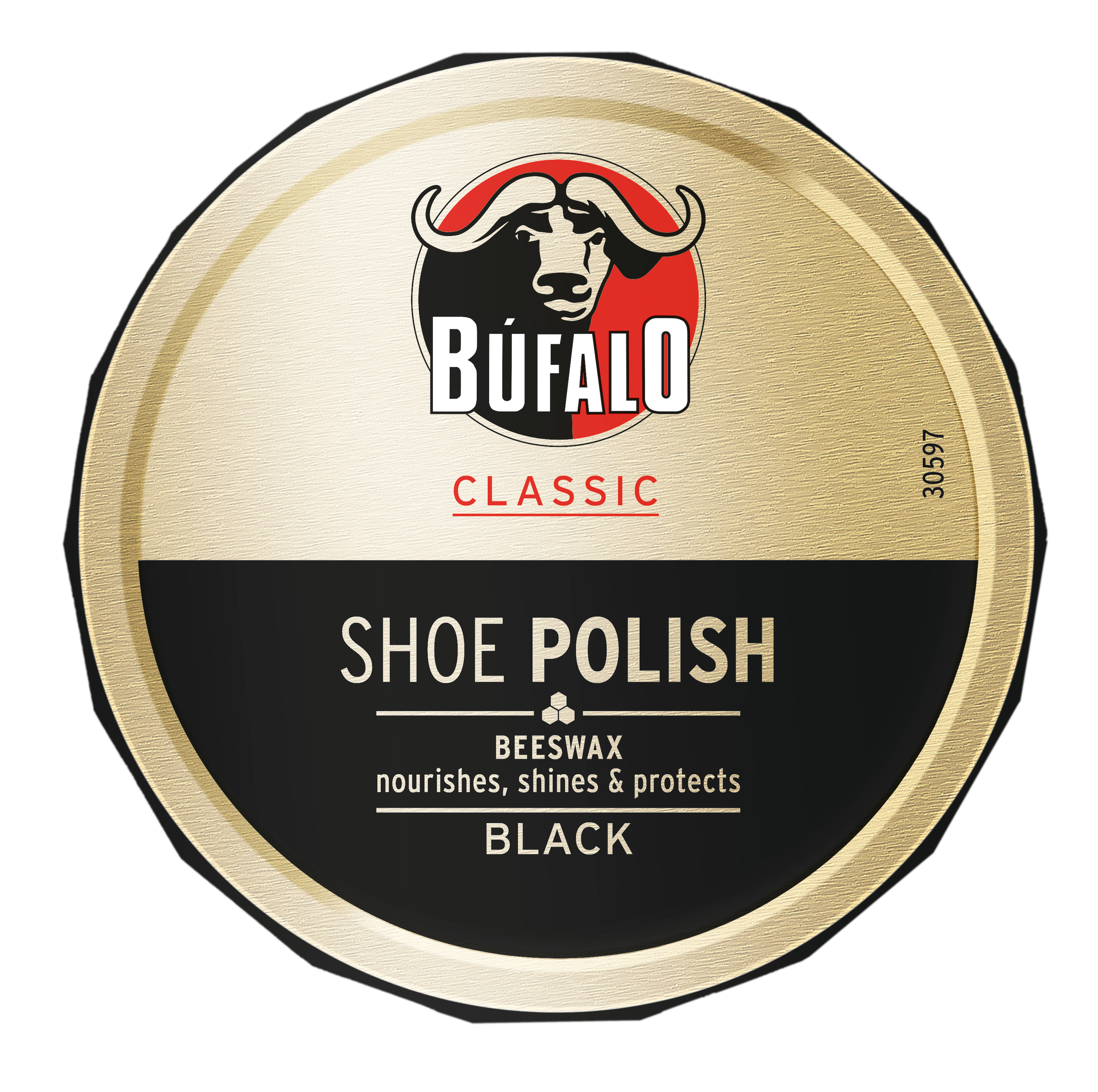Betún para calzado lata Búfalo 75ml Negro