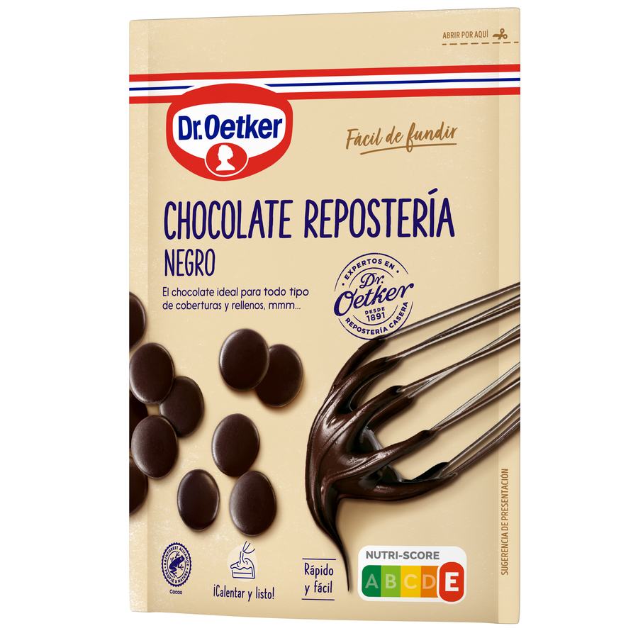 Chocolate negro para repostería Dr Oetker 150g