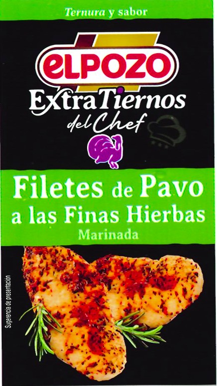 Filete de pavo a las finas hierbas El Pozo 600g aproximadamente