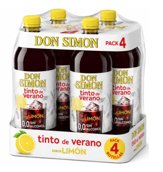 Tinto verano 0,0% D.Simon 1,5L P4 Limón